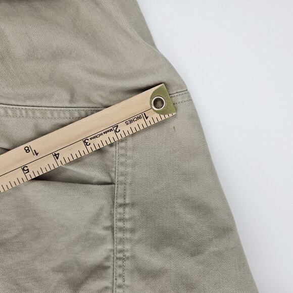 Woolrich Shooting Shirt Men's L-Tall Khaki/Green Button-Up Hunting Long-Sleeve - Picture 5 of 8